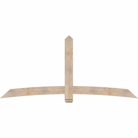 Ekena Millwork Bellingham Smooth Timber Gable Bracket, Douglas Fir, 96"W x 44"H x 3 1/2"D x 5 1/2"F, 11/12 Pitch GBW096X44X0406BEL00SDF